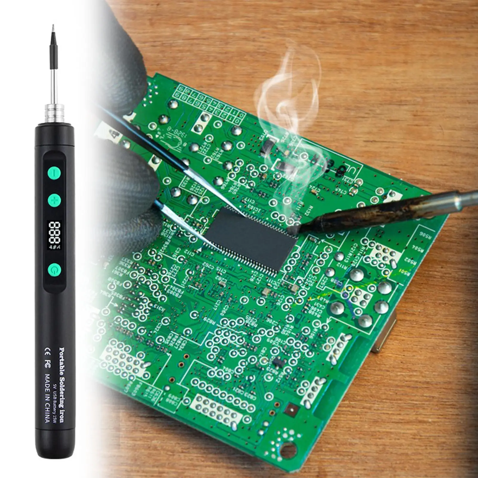 

Soldering Iron Kit Adjustable Temperature Efficient Welding Repair Tools