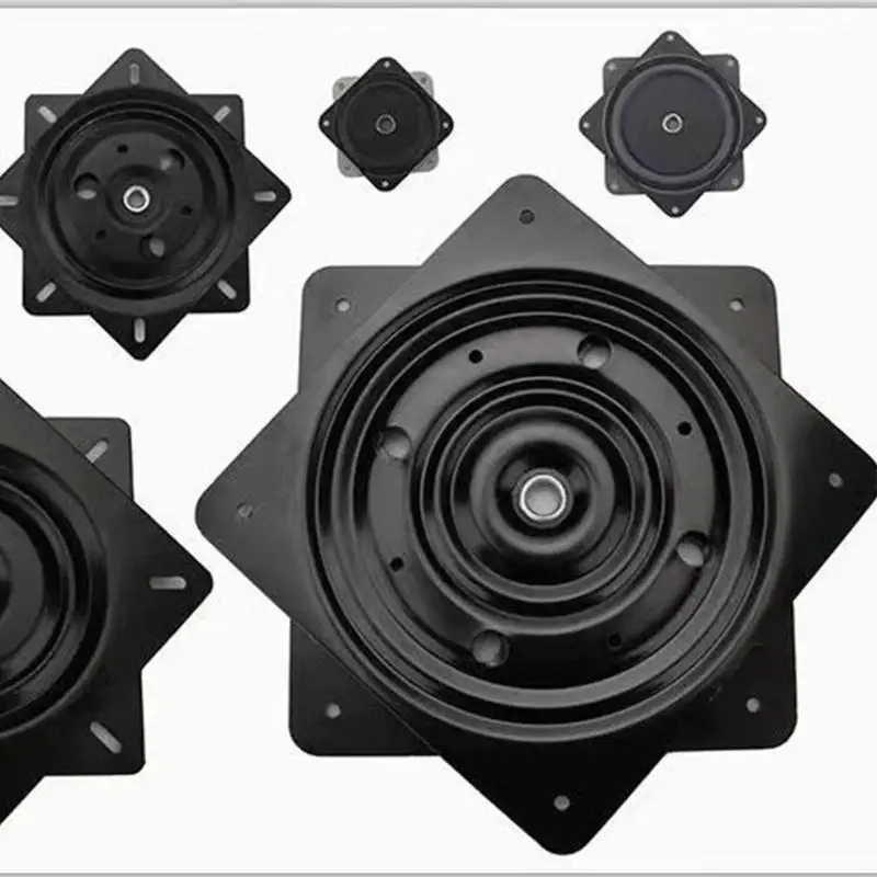 652F Heavy Duty Swivels Turntable Plate Square Swivels Plate Turntable for Furniture