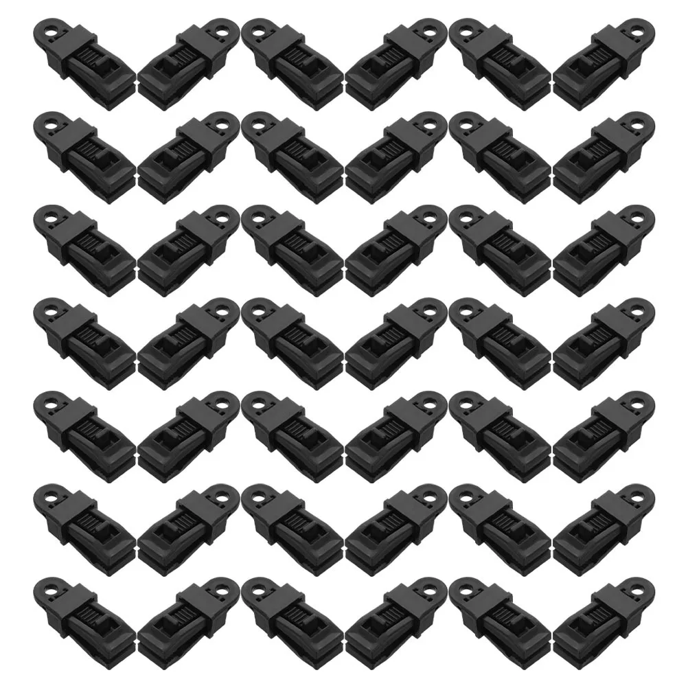 

50Pcs Windproof Tent Fasteners Heavy Duty Clamp Lock Grip for Outdoor Camping Hiking Tarp Clips with Canopy Hook Utility