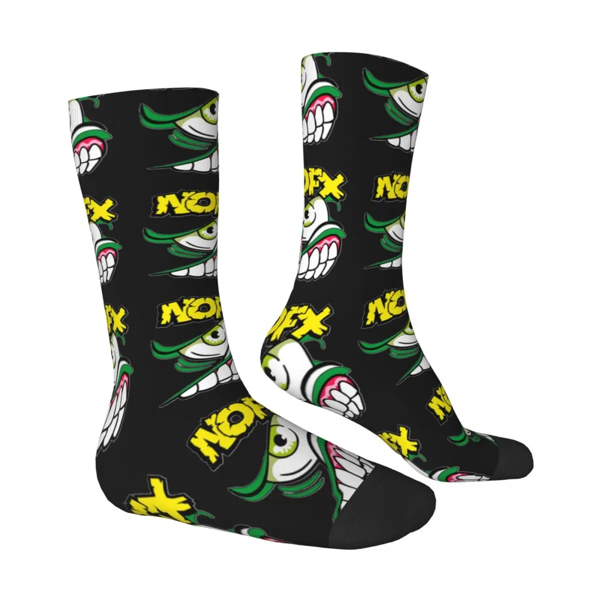 NOFX Stockings Punk Band Graphic Elegant Socks Autumn Anti Slip Socks Women Men Climbing Warm Soft Socks