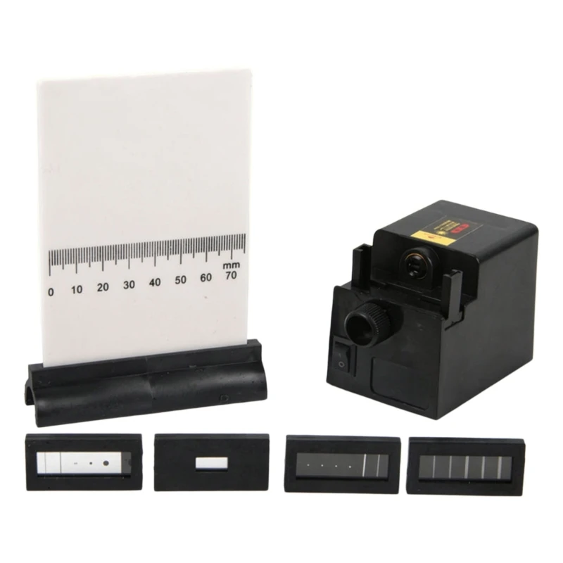 Physics Optics Demonstration Set, Light Interference and Diffraction Observation Box with Tool Assembly for Student K1KF