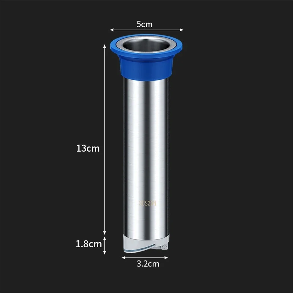 1pc Nucleo di scarico a pavimento Tubo di prolunga in acciaio inossidabile Nucleo di scarico a pavimento Tubo di prolunga per fognatura anti-odore Parti per la casa