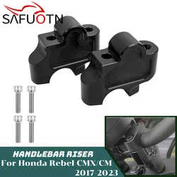 Elevador de manillar para motocicleta, adaptador de abrazadera de montaje para Honda Rebel CM CMX 300 500 1100, accesorios de motocicleta, CMX300, CMX500, CMX1100