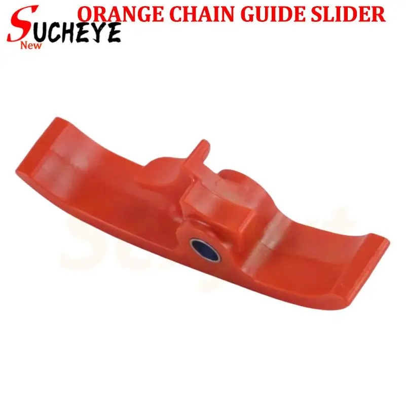Flat fork orange chain guide slider rubber block off-road suitable for chain and screw