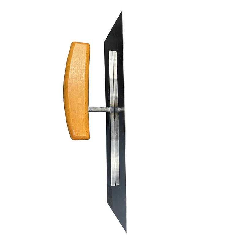 0.5mm Thick Stainless Steel Masonry Hand Trowel with Wooden Handle,Drywall Concrete Finishing Building Tool
