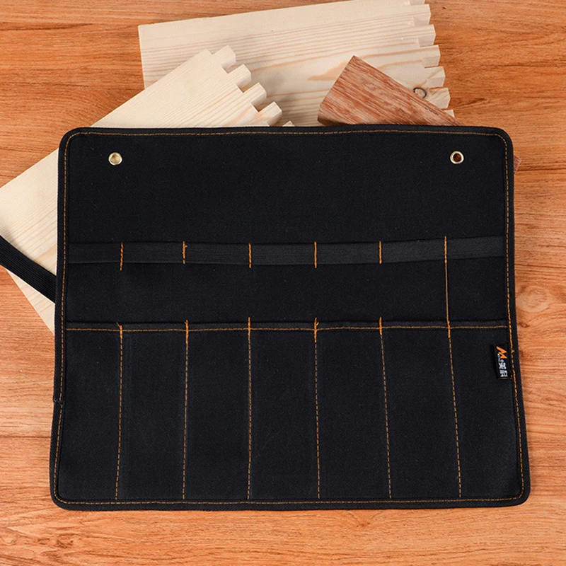 Wholesale Chisel Carrying Case Canvas Pocket Tool Roll Holder Wrench Pouch Organizer