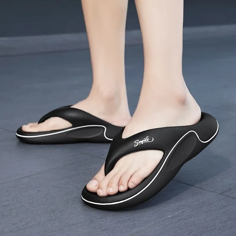 Fashion Unisex EVA Flip Flops Men Women Outdoor Beach Sandals Indoor Home Casual Slippers Open Toe Thong Sandals for Daily view 5