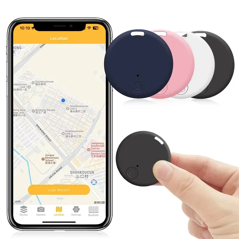 

Mini GPS Tracker Device Anti-Lost Reminder For Pet Kids Bag Key Wallet Smart Bluetooth Connected Android App Locator Accessories