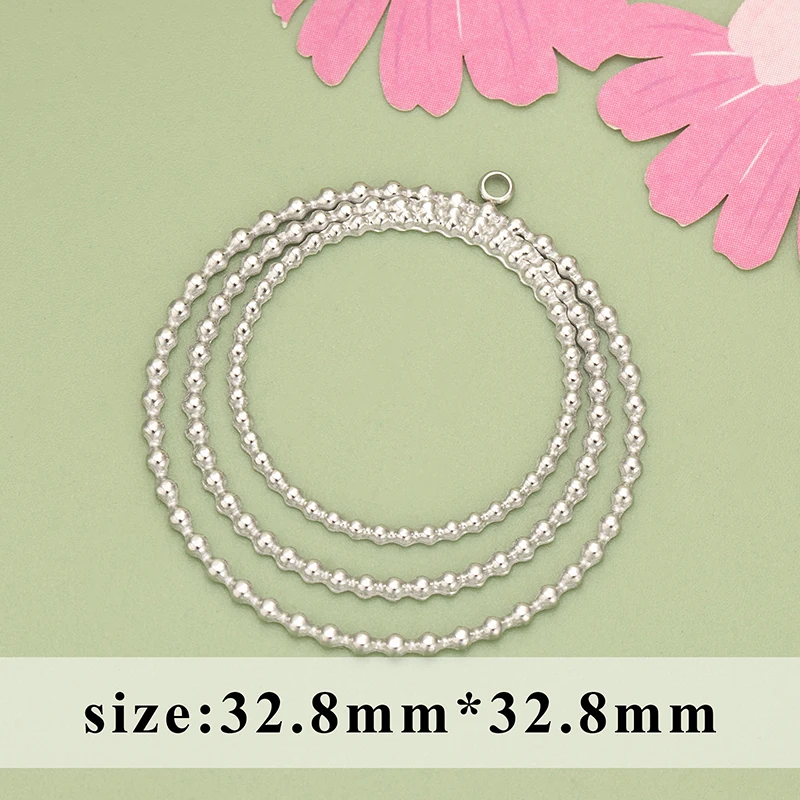 assoonas MD13, Schmuckzubehör, 316L-Edelstahl, nickelfrei, Zirkonia, Anhänger, Schmuckherstellung, DIY-Anhänger, 2 Stück/Set. – Detail 6
