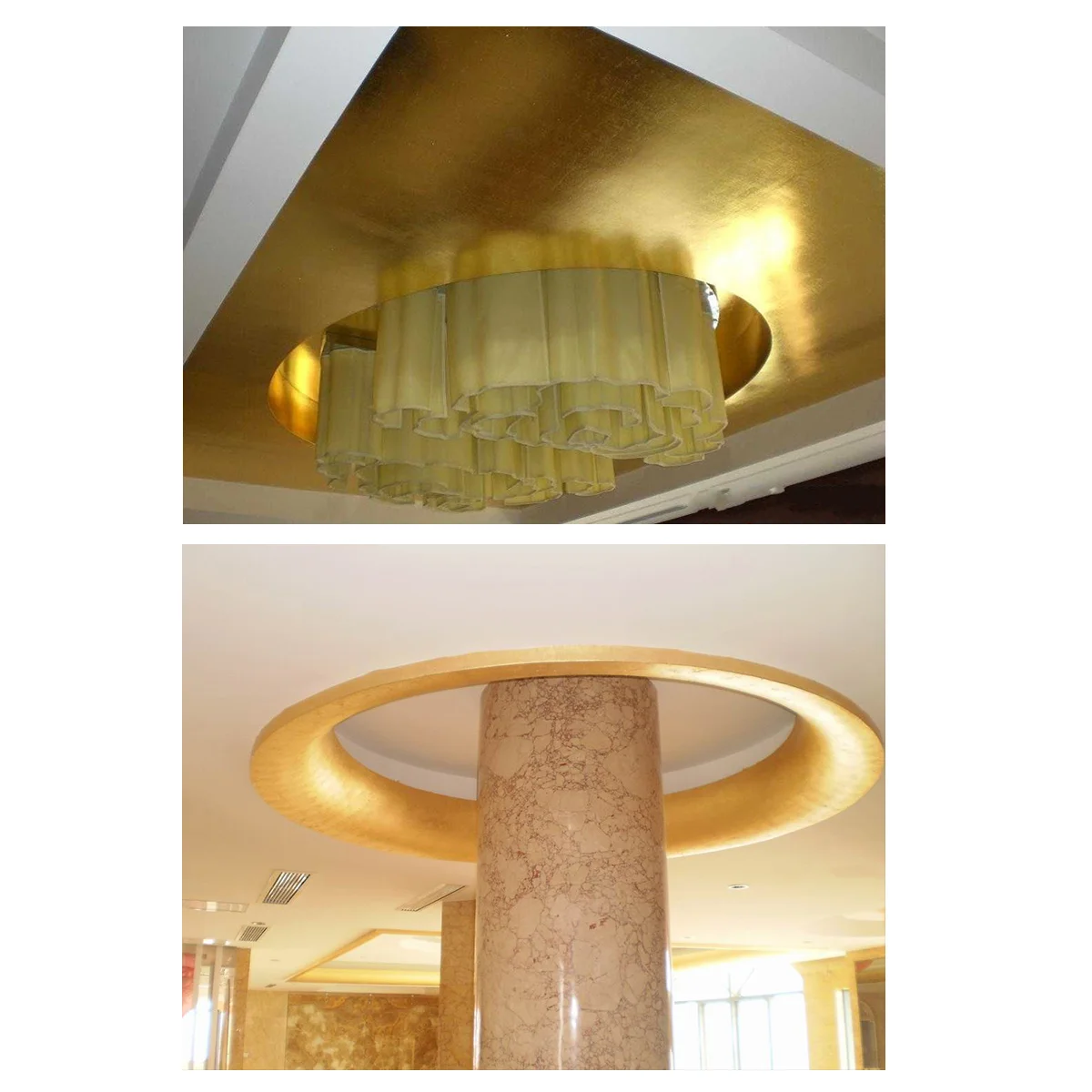 

100 Sheets Imitation Gold Leaf Smooth Metallic Finish for Arts Crafts Decoration Gilding Frames Gold Leaf Supplies