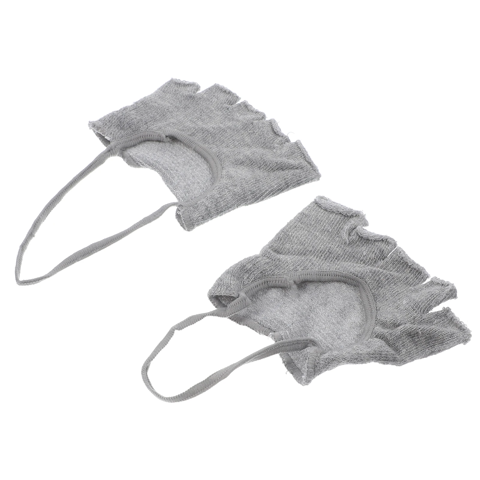 

Open-toed Boat Socks Invisible for Women Top Hat Spacer Topper Cotton Grey Half Woman