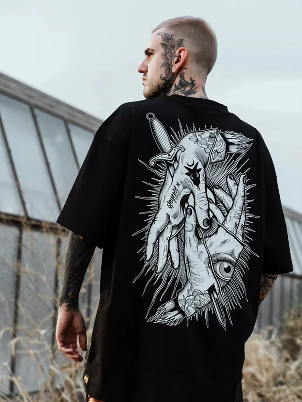 

Модная мужская модная футболка в готическом стиле, женская летняя осенняя повседневная футболка с круглым вырезом и коротким рукавом, новая футболка с принтом, топ 2025 Comfort