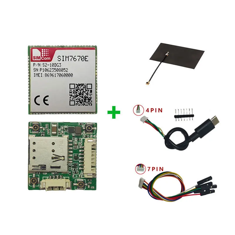 Placa principal SIMcom SIM7670G/E/NA - Versão global Data de chip Qualcomm + GNSS opcional - Modem LTE Cat1 sem voz em estoque