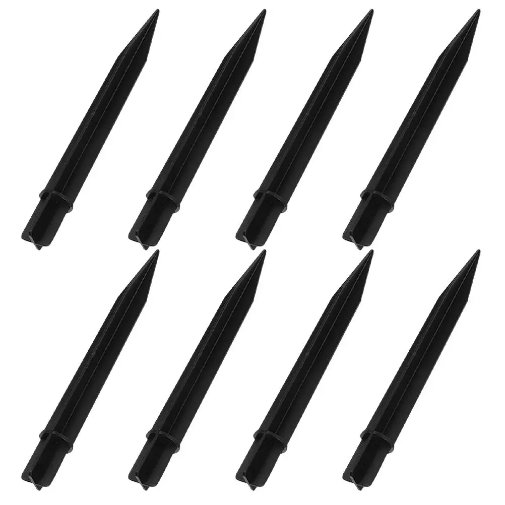 

8 Pcs Lawn Light Stakes Durable Plastic Replacement Ground Spikes for Garden Decoration Suitable Various Grounds