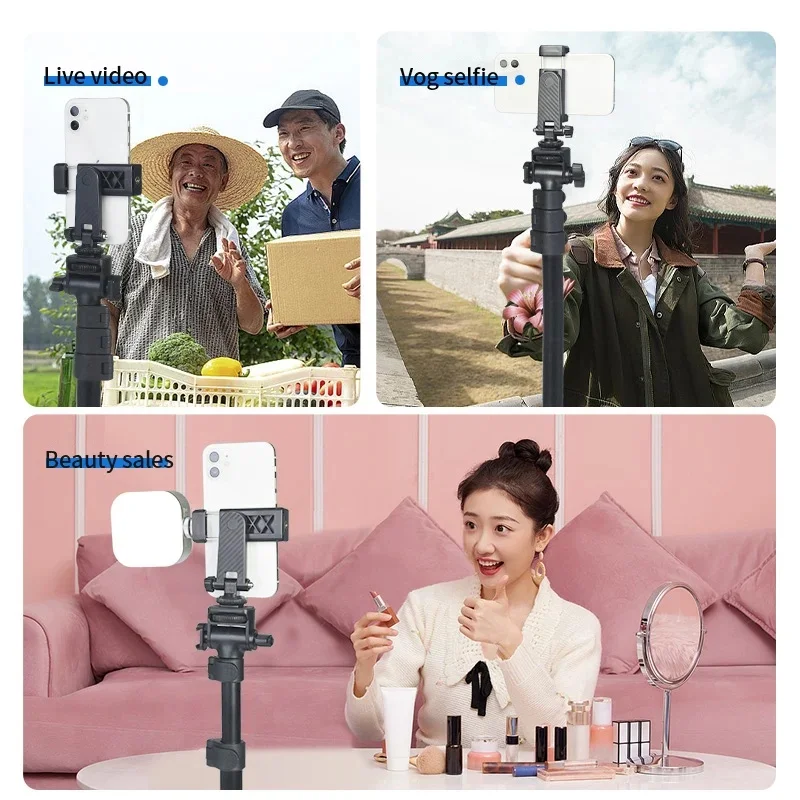 Yunteng VCT-91666 All-in-One-Selfie-Stick-Stativ-Blitzschuh-Universal-Desktop-Ständer Multifunktion aler tragbarer Reisest änder