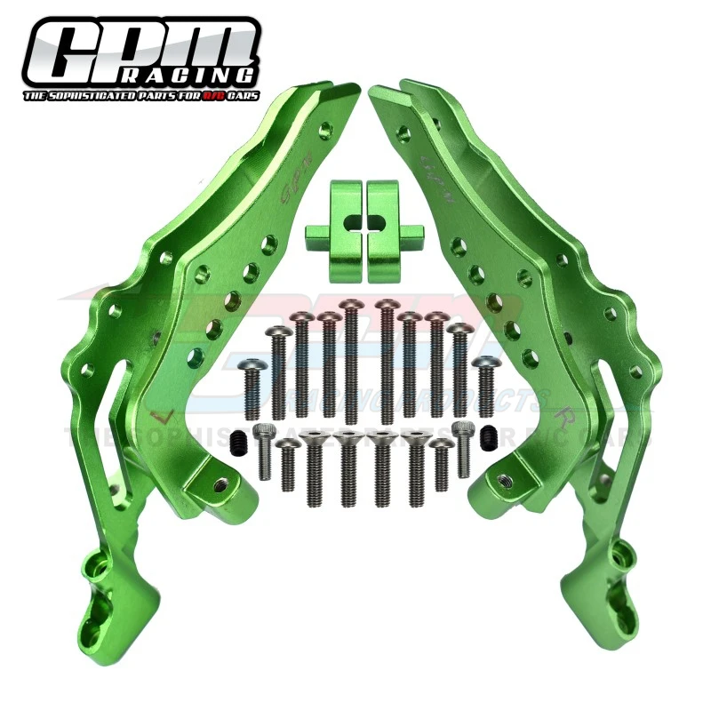 GPM aluminium achterschoktoren voor LOSI 1/10 Baja Rey, LOSI 1/10 Rock Rey