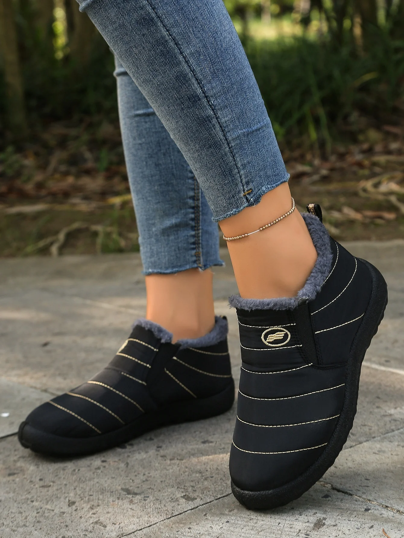 Damen-Winterstiefel 2025: Neue wasserdichte Plüsch-Schneestiefel für Damen – Warmhaltend, im Angebot mit kostenlosem Versand – Detail 5