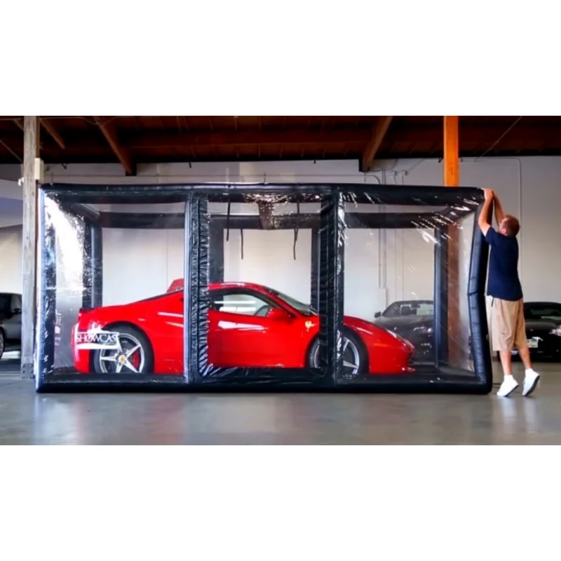 Wysokiej jakości przezroczysty namiot dmuchany fabrycznie wykonany na zamówienie z PVC, przezroczysty namiot dmuchany typu bubble, namiot dmuchany do samochodu.