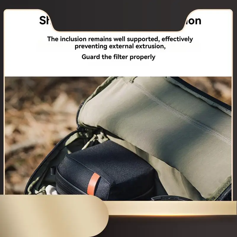 

Фильтр-мешок для камеры Круглая сумка для хранения фильтров Защитный чехол для фильтра УФ- и CPL с молниями YKK Портативный дизайн-N36R