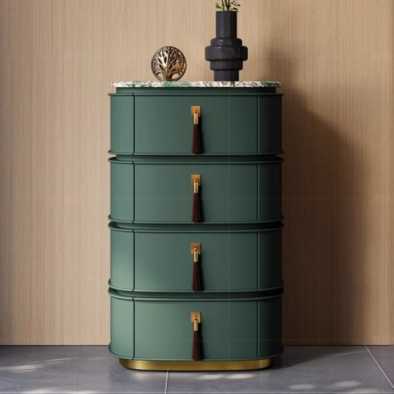 

dressers Luxury Leather rock drawer cabinet Italian fashion custom drawer storage Cabinet Customized production time is 20 days