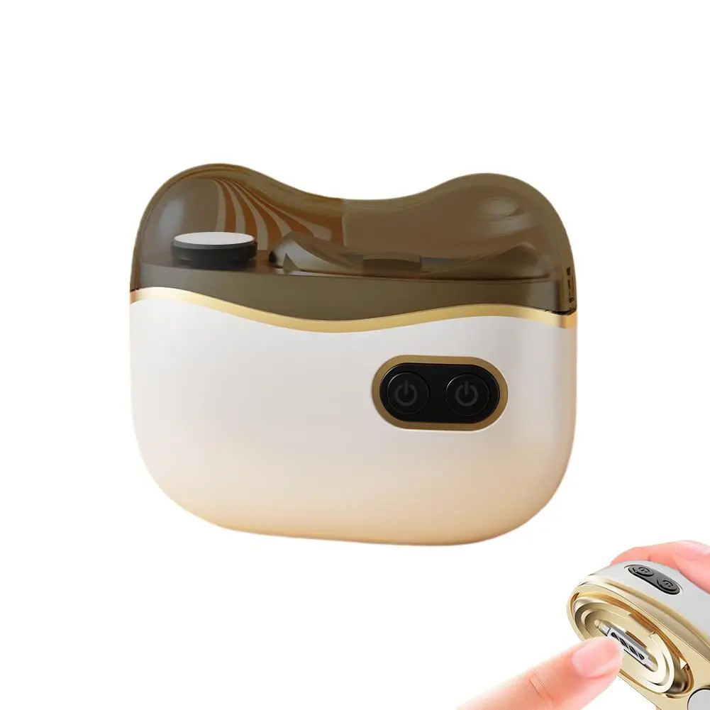 Elektrische automatische nagelknipper, 2-in-1 automatische vingernagelsnijder en polijstmolen voor baby- en senioren volwassenen, 2 snelheden en oplaadbaar