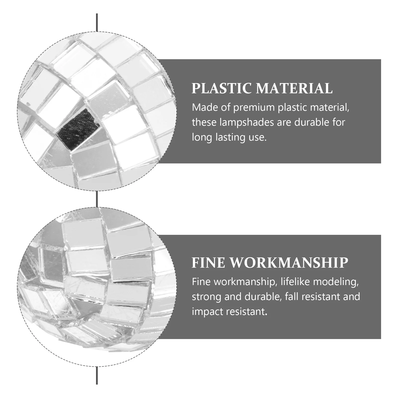 

6Pcs LED Lawn Light Covers Plastic Miniature Lampshades for String Light DIY Lawn Garden Decoration Miniature Lampshade