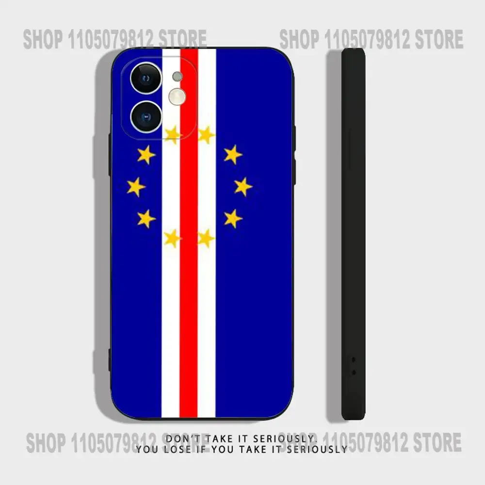 حافظة هاتف كيب فيردي لهاتف آيفون 17 16,15,14,13,12,11,Pro,XS,Max,XR,Plus,Mini Soft سيليكون أسود مقاوم للصدمات #3