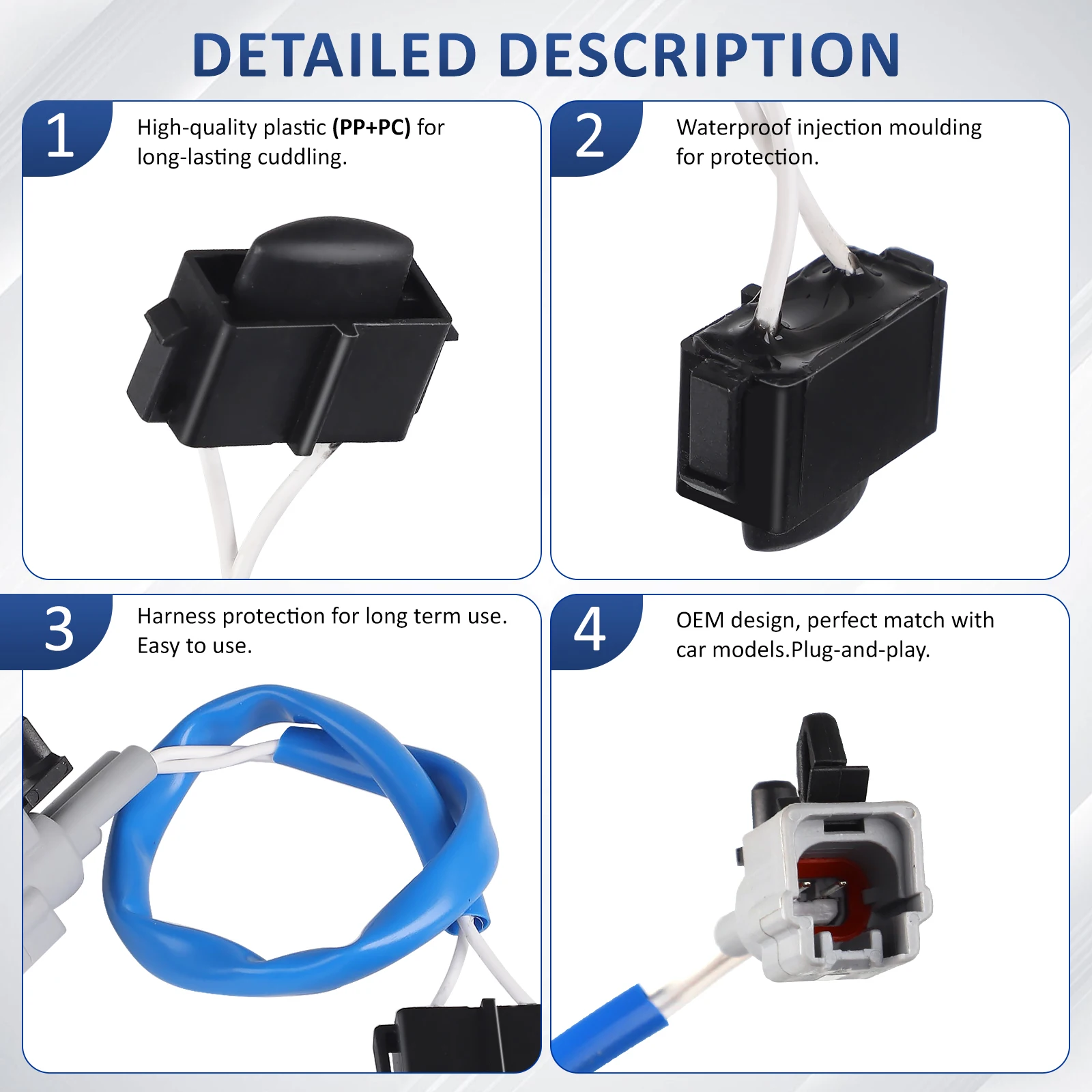 ⭐︎Q15☆ CNSPEED Exterior Door Handle Keyless Sensor Button Switch For