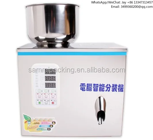 

Малогабаритная машина для фасовки и взвешивания трав, семян, сахара, соли, рисовой муки, кофе, орехов, чая (2-25 г)