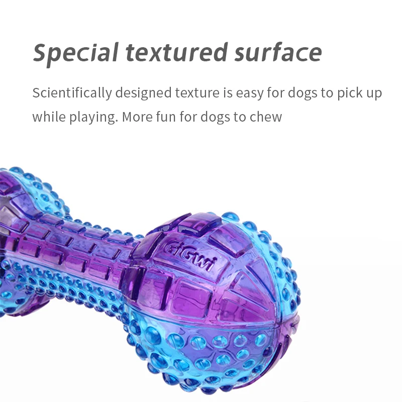 GiGwi Pet Toys PUSH TO Mute Series Interactive Safe Trainging Dogs Toys Sounds Bite Resistant Puppy Gums for Small/Medium Dogs