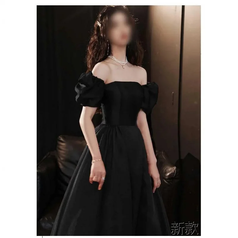 abito-da-sera-per-banchetti-nero-luce-di-lusso-di-nicchia-in-raso-cerimonia-per-adulti-viso-compleanno-host-esame-d'arte-abito-nuovo-stile