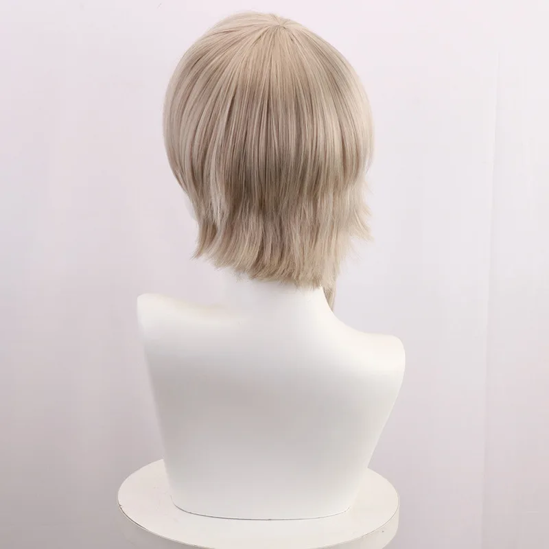 Perruque de style original d'Atsushi Nakajima de "Bungo Stray Dogs" en soie résistante aux hautes températures pour cosplay.