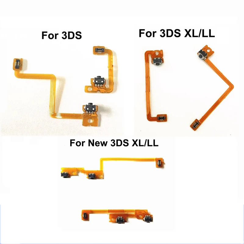 1Set Replacement Parts L R Button Flex Cable for 3DS/3DS XL/New 3DS XL LL Button Ribbon Cable Repair L+R Switch Trigger