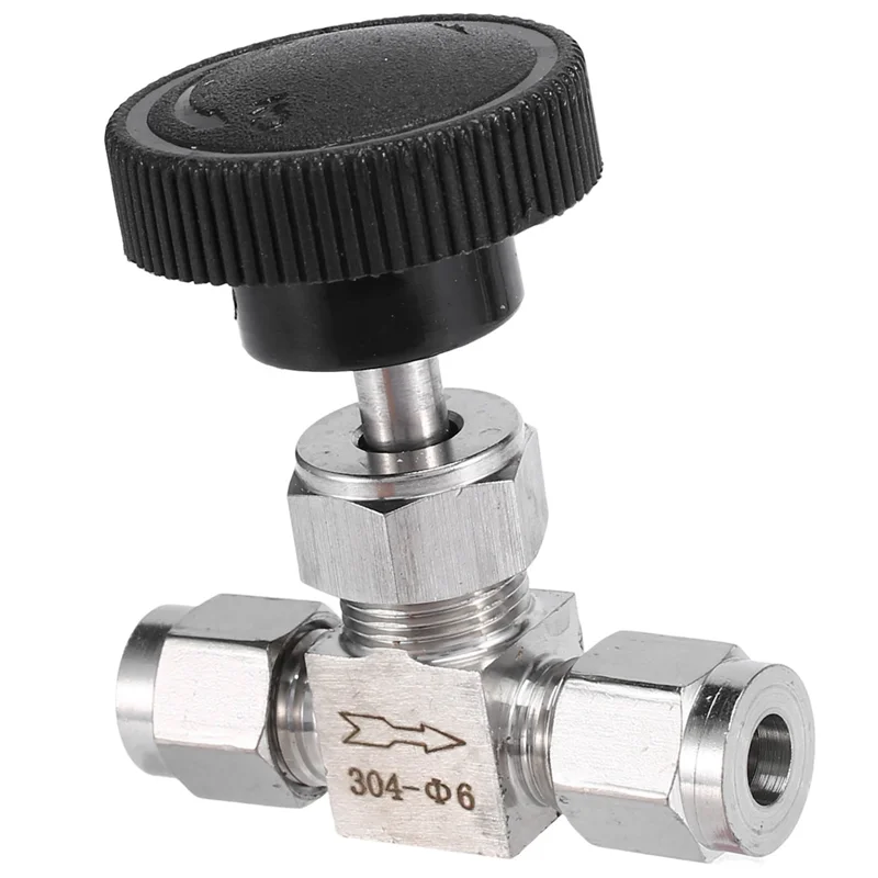 

AA01-2X Регулируемый игольчатый клапан, наружный диаметр, трубка 6 мм, нержавеющая сталь 304, кислотостойкий набор прямых карт высокого давления, кран