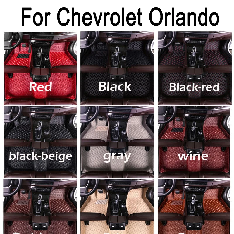 

Custom Car Floor Mats for Chevrolet Orlando 2011-2022 Years Interior 100% Fit Accessories