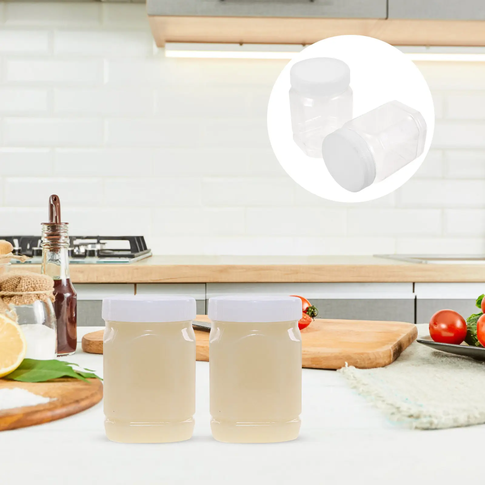 

Набор из 16 пластиковых контейнеров для хранения объемом 1000 мл: прозрачные емкости для меда, риса, бобов, для организации кухни, многоразовые, герметичные