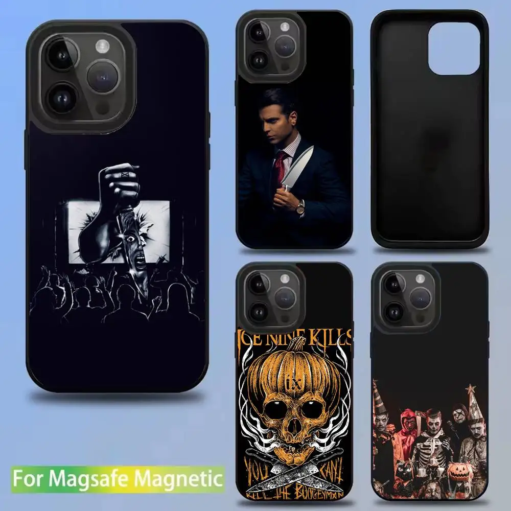

Ice Nine Kills Band Phone Case For iPhone 16,15,14,13,12,11,Pro,Max,Plus,Mini,SE New Magsafe Magnetic Wireless Charging