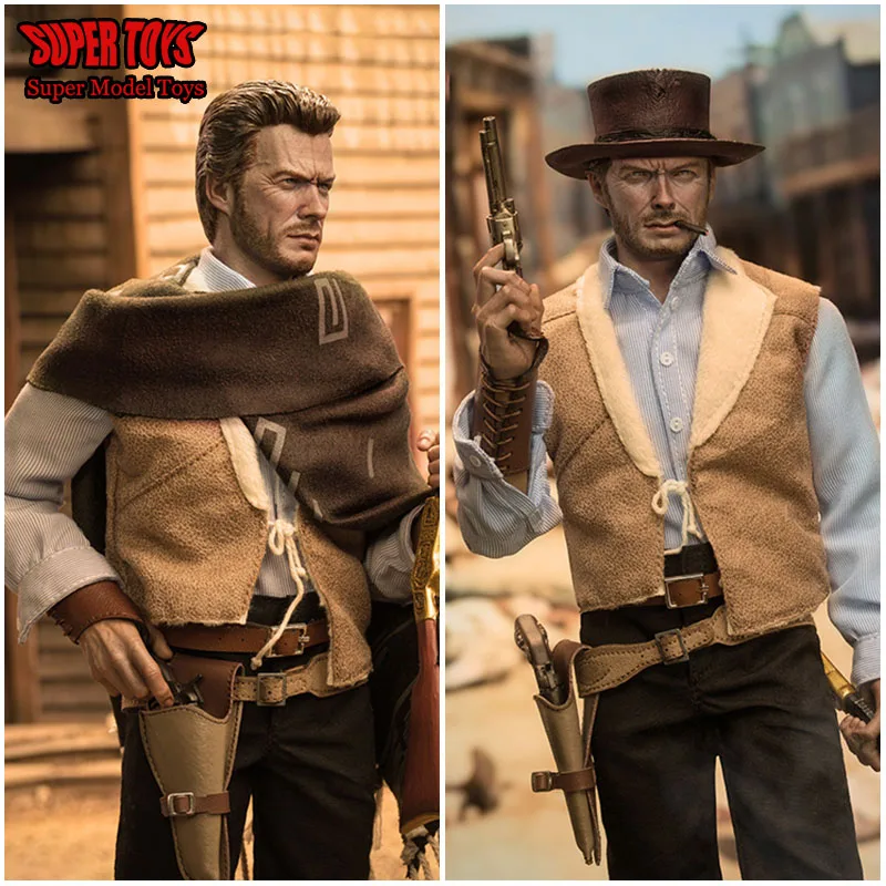 

Original PRESENT TOYS PT-sp42 1/6 Scale Full Set Male Soldier West Cowboy With Double Heads 12 inch Collectable Action Figure