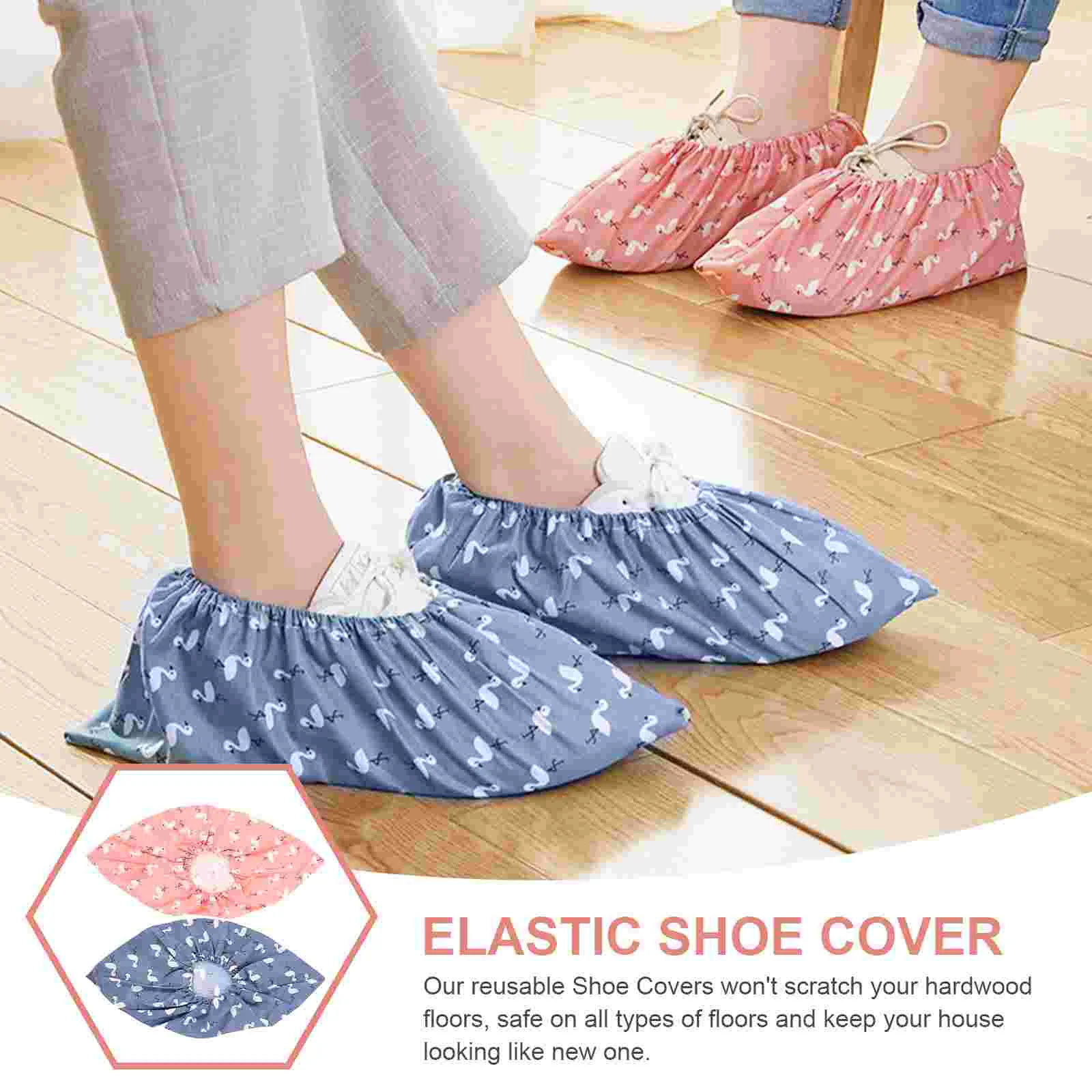 4 Pcs Shoe Cover Overshoes Protective Household Covers Booties Roofing Clean Student