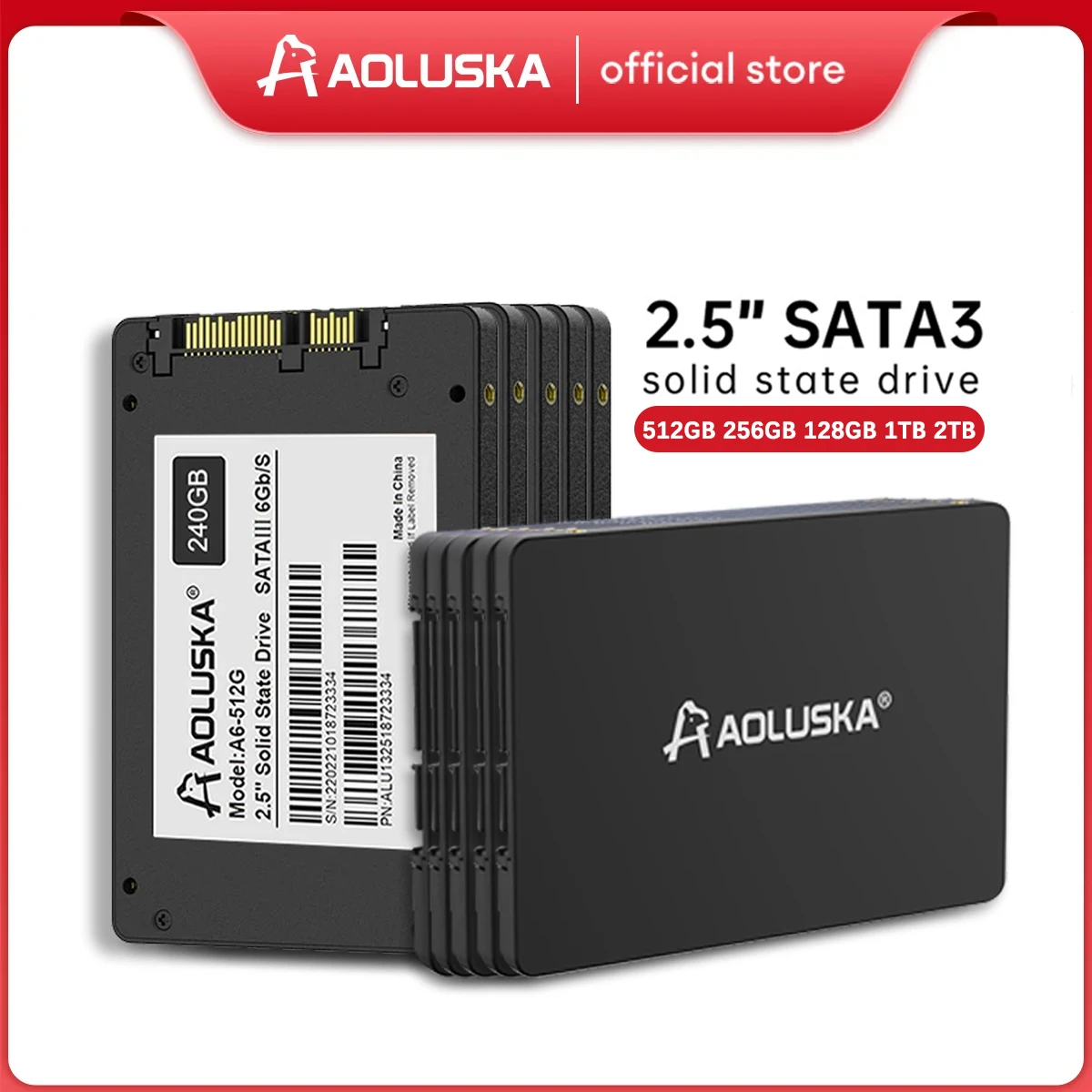 10Pcs 1TB SSD 2.5 SATA 3 SSD 512GB 256GB 128GB Desktops Solid State Drive 256 512 GB SATA3 Internal Hard Disk 1 TB For PC Laptop