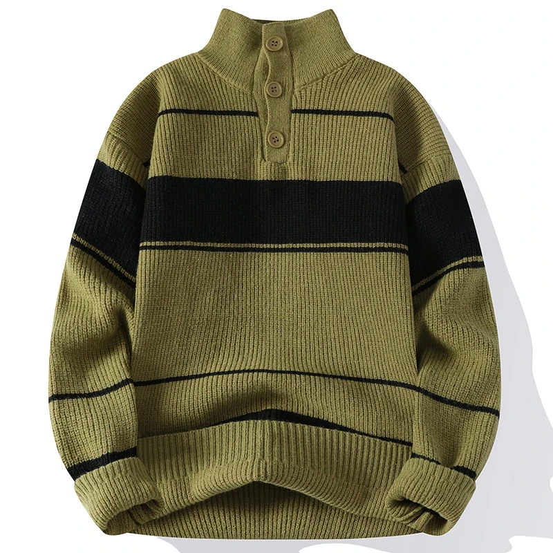 2024 winter new style men's sweater knitted long sleeve Warm Men Fashion Sweaters Thicken Warm wool pullovers Sweater male