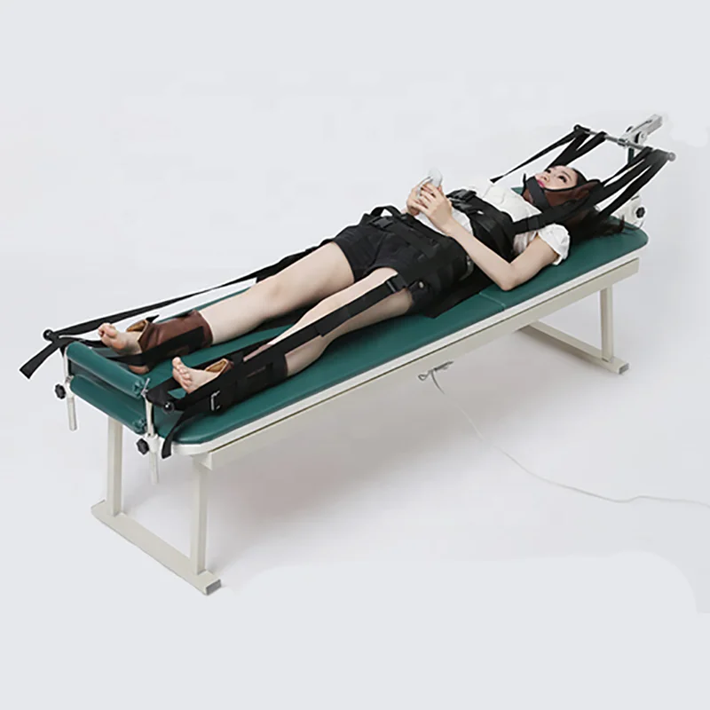 

Safe and convenient hospital cervical and lumbar electric retractable physiotherapy traction bed