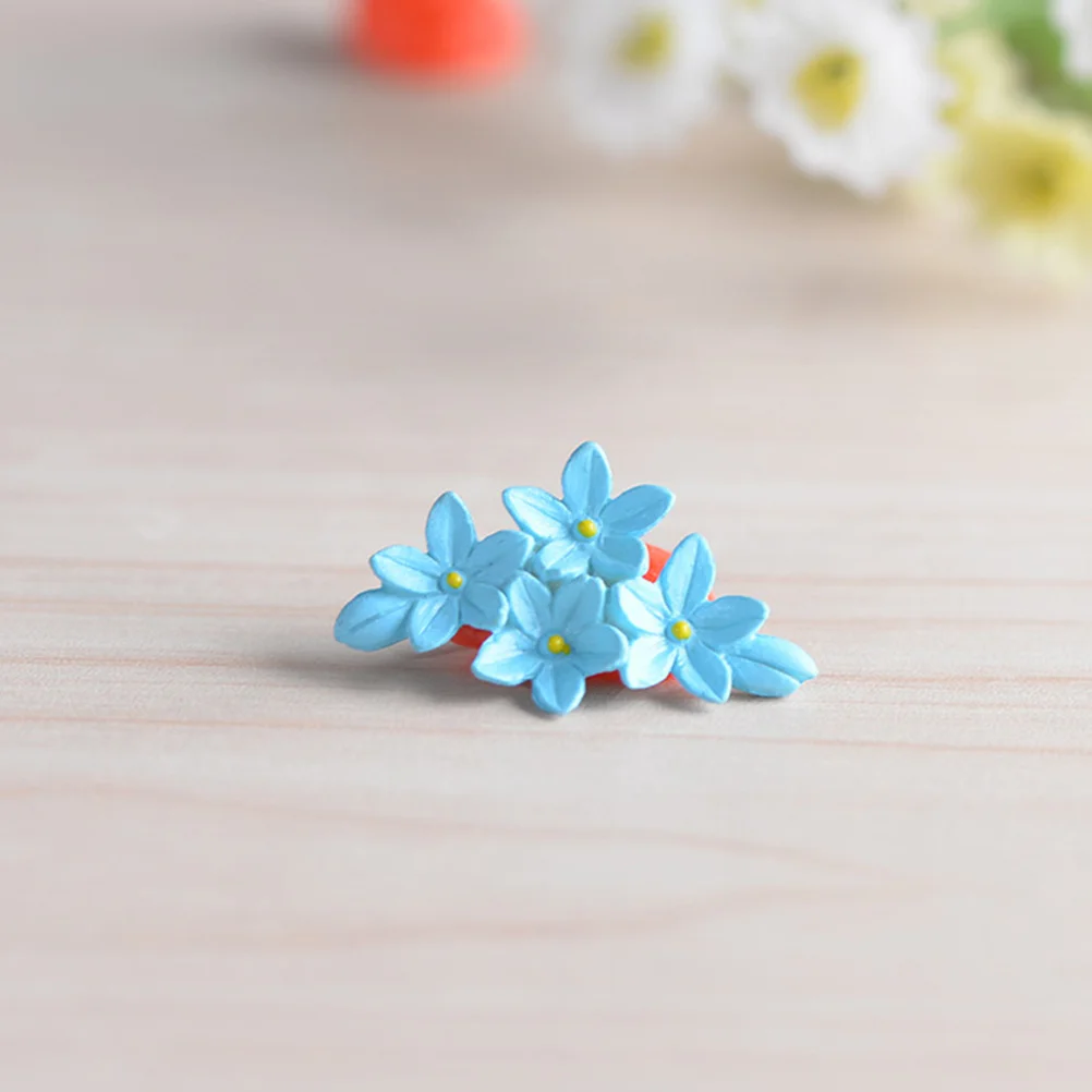 10 قطعة ديكور عصاري محاكاة الزهور للمناظر الطبيعية الصغيرة لتقوم بها بنفسك بونساي تررم الجنية إكليل تقليد فلوريت حديقة حلية #3