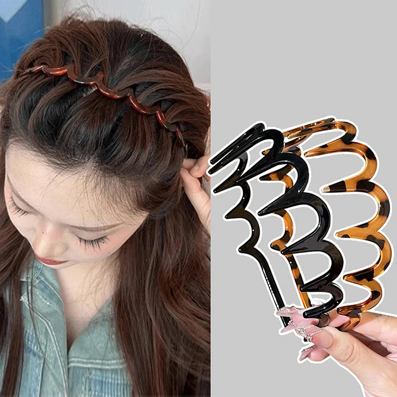 New Headband Hair Comb Zigzag Band Notched Headband Woman Man Girl Christmas Birthday Gift Rescue Broken Hair Artifact view 2