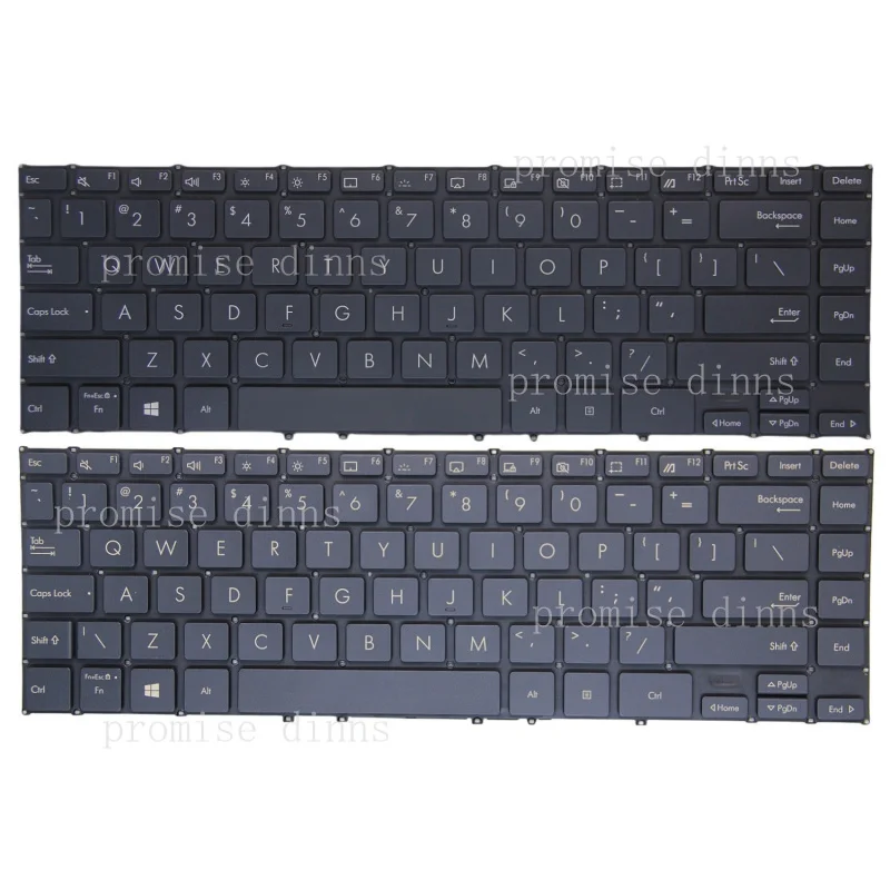 

M for Asus ZenBook UX363 UX363E UX363J UX363EA UX363JA UX371EA UXF3000 US Keyboard New