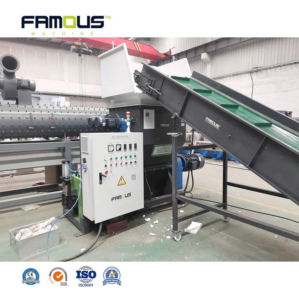 Machine de broyeur de mousse EPS, compacteur EPS, machine thermofusible EPS