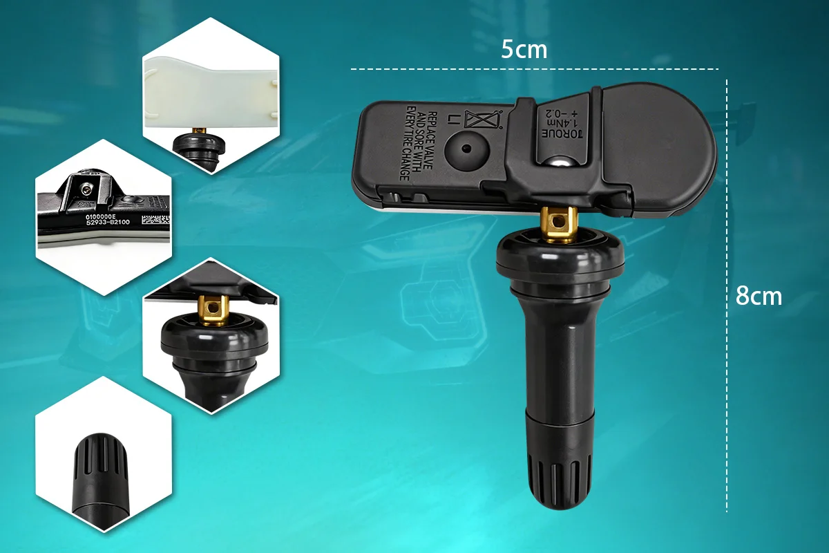 TPMS Reifendrucksensoren 433MHz Kompatibel mit KIA Sedona Soul Hyundai Creta Ersetzt 52933B2100 52933-B2100 – Detail 4