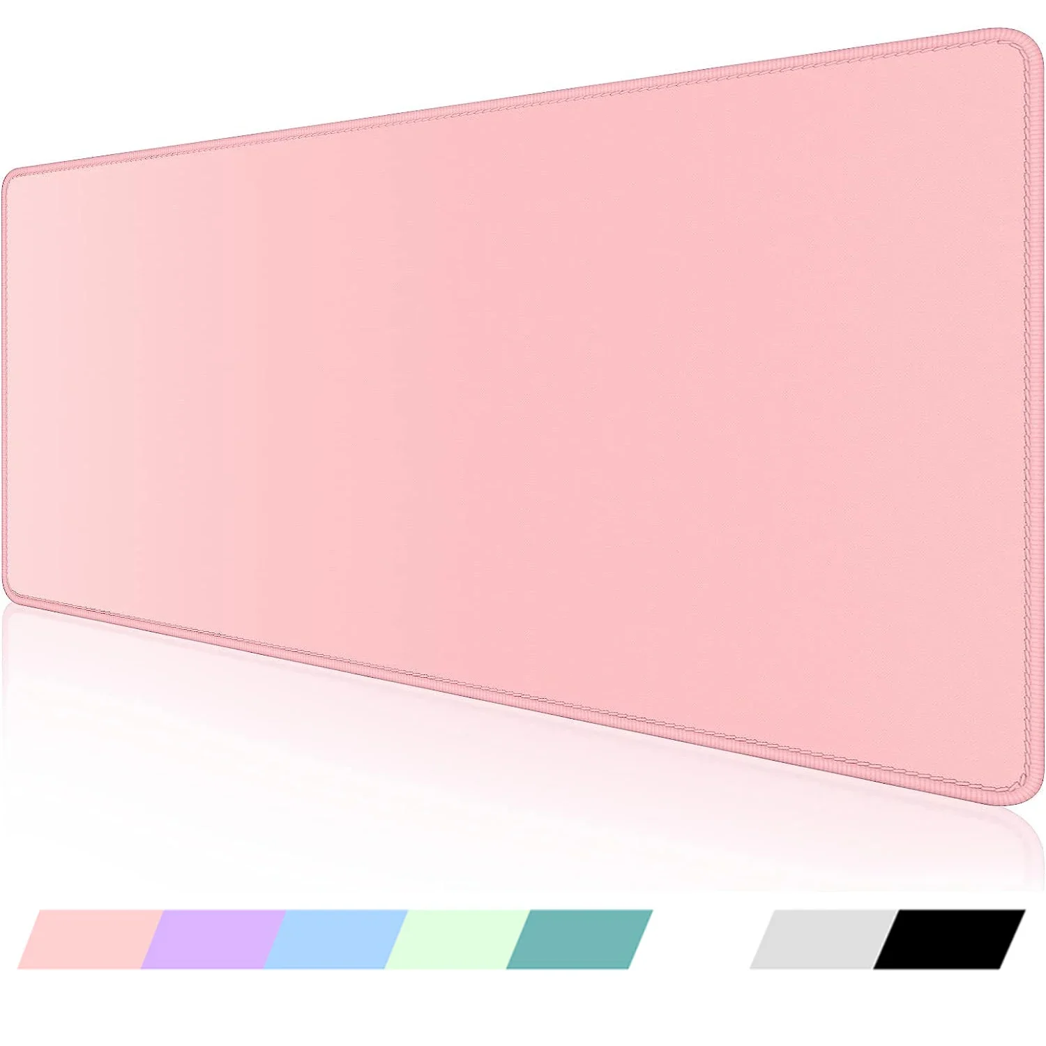Computer Laptop Mauspad Büro Frauen Großes Rosa Minimalistisches Schreibtischunterlage Mädchen XXL 400x900 Gaming-Mauspad Gummiboden Rutschfest