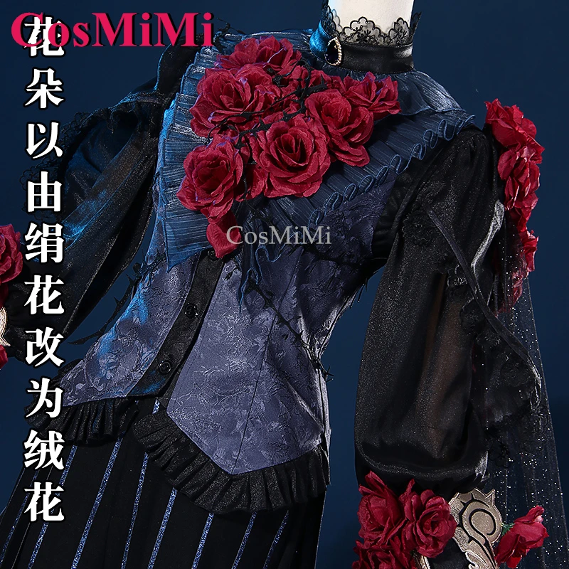 CosMiMi Emir Cosplay Game Identity V Costume Fashion Handsome Uniform Full Set Unisex Carnival Party Role Play Clothing S-XXL