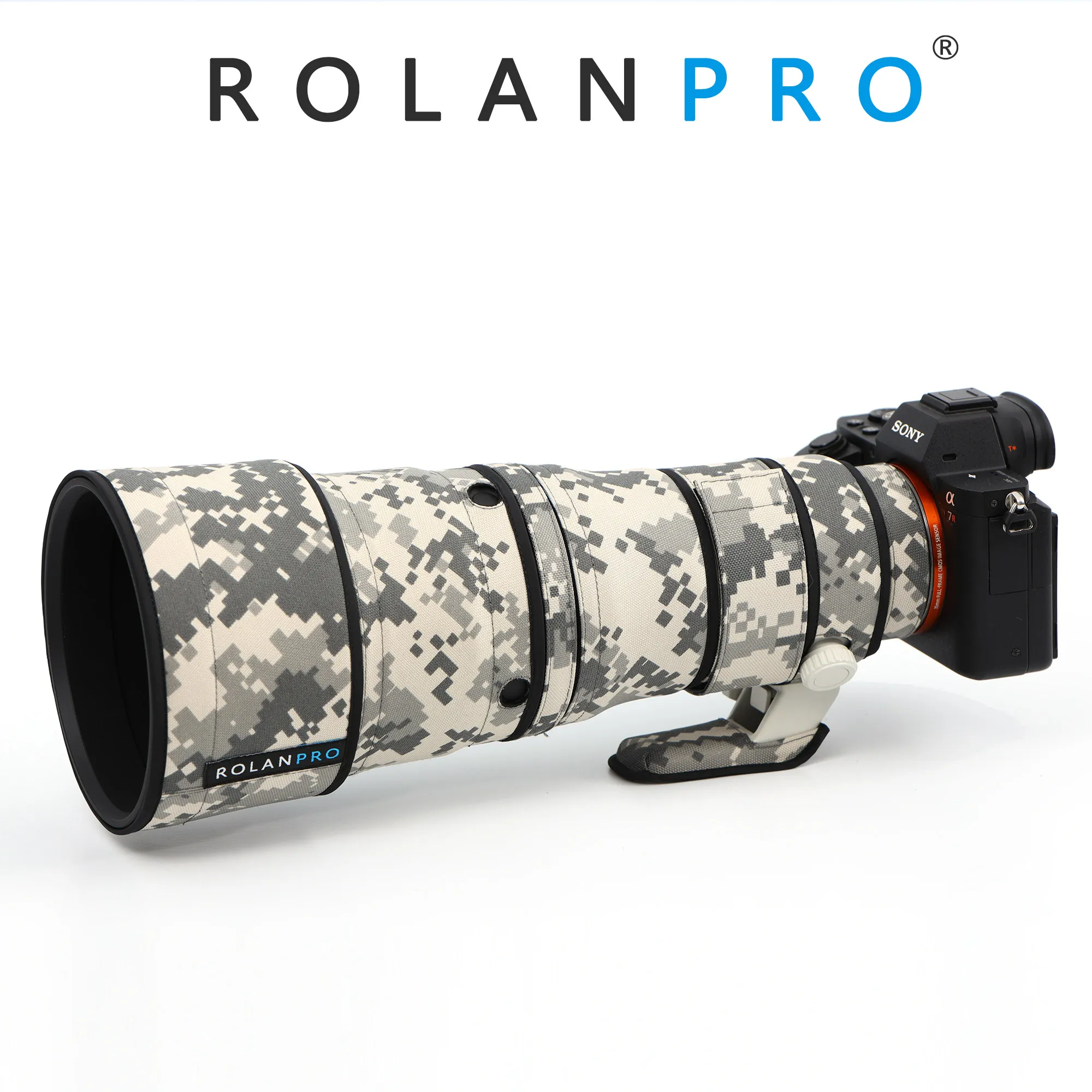 ROLANPRO Waterproof Lens Coat For Sony FE 600mm F6.3 GM OSS Camo Rain Cover Protective Sleeve SEL600F63GM Case 600F6.3GM Cloth